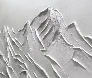 <span class=keywords><strong>Peinture</strong></span> à l'huile abstraite texturée 3D faite à la main sur toile, encadrée, représentant une <span class=keywords><strong>montagne</strong></span>, pour décoration de salon, nature - Product Image 2