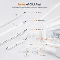 Modul Retrofit Trunking LED DALI2 Dimmable ClickFast untuk Pemugaran Pencahayaan Rantai Toko Ritel