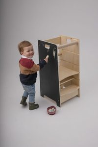 Montessori Muebles Trona Infantes Silla <span class=keywords><strong>De</strong></span> Comer Y Torre <span class=keywords><strong>De</strong></span> Aprendizaje <span class=keywords><strong>De</strong></span> Madera - Product Image 3