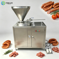 Machine à saucisses commerciale entièrement automatique de 30 litres, hachoir à viande intégré, embutidora de chorizo