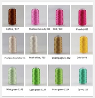 Fil à coudre en soie 120d/2 100% fil à broder en viscose rayonne pour broderie par ordinateur