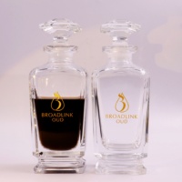 Vente en gros de flacons de 250 ml pour parfums, flacons en verre pour huile d'attar oud, flacon de présentation avec bouchon en cristal