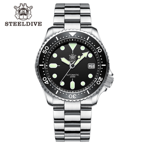 <span class=keywords><strong>นาฬิกา</strong></span>ดำน้ำผู้ชาย SD1973 STEELDIVE แบรนด์แท้ ราคาขายส่ง ขนาด 41.2 มม. ตัวเรือนสแตนเลส กระจกแซฟไฟร์ กันน้ำลึก 20ATM ระบบอัตโนมัติ NH35 - Product Image 1
