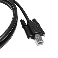 Câble d'imprimante USB 2.0 en cuivre, port carré, vis de fixation sécurisées, connecteurs mâles de type oreille