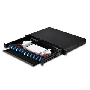 12 24 48 96 lifleri tam yüklü OS1 OS2 LC SC APC UPC Simplex raf montaj FDB FTB ışık fiber dağıtım kutusu ODF patch panel