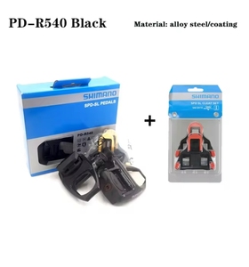 Pedales de Bicicleta de Carretera de Carbono con Bloqueo Automático <span class=keywords><strong>Shimano</strong></span> PD-R540 <span class=keywords><strong>R550</strong></span> 5800 R7000 R8000 con Placas de Bloqueo SM-SH11 SH12 SH10 - Product Image 2