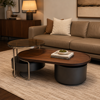Table basse de luxe moderne, de haute qualité, spacieuse, écologique, en marbre, fonctionnelle, avec structure en bois durable, finition personnalisée, garantie un an