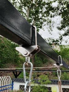 Kait Ayun Baja Anti Karat Model D untuk Kapal Laut 90x40mm, Gantungan Plafon, Gantungan Dinding, Hammock, Perlengkapan Kapal Pesiar - Product Image 6