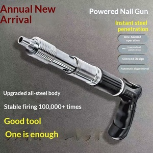 All-Steel Mini Gun Staple Gun Nail Gun Silencer Ceiling Tool Cross-Border Staple Gun Concrete Tiktok Fast Generation - Product Image 2