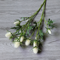 Bunga Eryngium Buatan CAWELL, Simulasi Tinggi, Bahan Sutra Plastik, Sea Holly Buatan, untuk Dekorasi, Bunga Peterseli Buatan