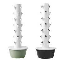 Système de culture verticale aéroponique pour ferme avec pompe et éclairage LED, service personnalisé