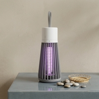 Piège à moustiques électrique puissant pour camping et extérieur, répulsif domestique, tue-mouches, piège multidimensionnel à grille électrique pour intérieur