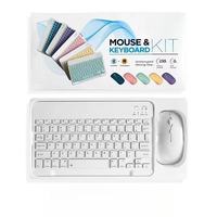 Keyboard Nirkabel 2.4G Kustom Portabel Mini Nirkabel Isi Ulang untuk iPad Tablet