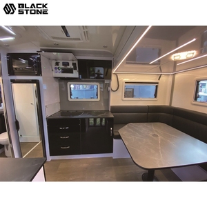 Venta caliente camioneta de acero inoxidable cama ligera de fibra de vidrio Camper nuevo <span class=keywords><strong>Mega</strong></span> cabina tobogán en camión Camper para camioneta - Product Image 3