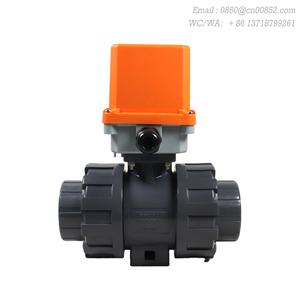 Vanne à boisseau sphérique motorisée EDAK en UPVC pour raccords de plomberie domestique, raccords de réservoir d'eau, vanne d'irrigation d'eau anti-fuite OEM - Product Image 3