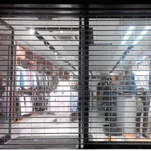 Les volets roulants en cristal transparents en plastique de PC de Offre Spéciale enroulent la porte pour le <span class=keywords><strong>magasin</strong></span> commercial - Product Image 6