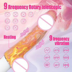 Vibrador Dildo Vibratório com Sucção, Aquecimento, Silicone de Grau Médico, IPX7 à Prova d'Água, Máquina Automática Portátil - Product Image 2