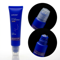 Tube de bille de massage personnalisé de 50 mm |   Tube vide en plastique pour soins de la peau avec 5 applicateurs en acier inoxydable pour crème visage et corps