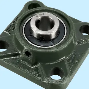 China Fábrica 4 Parafuso Quadrado Flangeado Unidade UC UCF 202 204 205 215 Assento De Ferro Fundido Pillow Block Bearing Rolamento De Esferas Agrícola