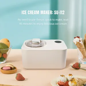 1.2L Soft Ice Cream Maker Portable Italian Ice Cream Maker Machine