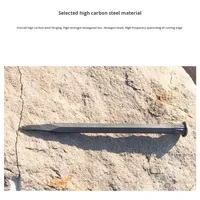 Exploiter la tête plate ciseau à ciment outil à main poignée en plastique maçonnerie poinçon séparateur pour la rupture de pierre