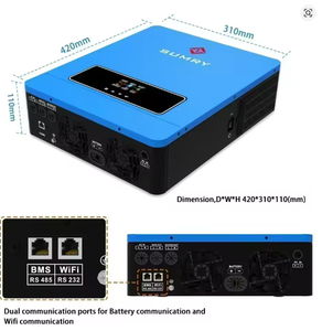 मिरी हाइब्रिड इन्वर्टर 3.6kw 110/120v <span class=keywords><strong>24v</strong></span> दोहरी आउटपुट <span class=keywords><strong>mppt</strong></span> 1a 60-450v 50/60hz शुद्ध साइन वेव इन्वर्टर - Product Image 3