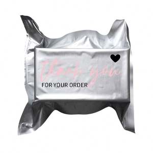 Customized logo Metallic Silver Mailer Bag for Clothing Vacuum Mailing Bags - Product Image 4