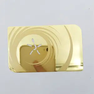 个性化厚金属名片金银镜饰面卡