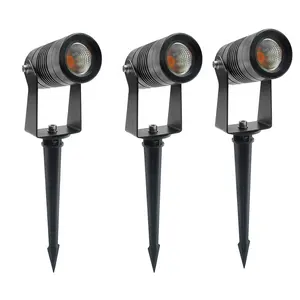 COB Vườn Lawn Đèn Ánh Sáng 220V 110V 24V Ngoài Trời LED Spike Ánh Sáng 3W Đường Dẫn Cảnh Quan Tại Chỗ ánh Sáng