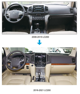Interior berkualitas tinggi untuk layar dasbor to YO <span class=keywords><strong>TA</strong></span> Land Cruiser untuk Lc200 2008-2018 dimodifikasi ke Lc200 2018-2021 gaya baru - Product Image 6