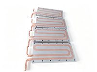 Échangeur de chaleur en cuivre, plaques de refroidissement liquide en aluminium-cuivre, plaques froides en cuivre et aluminium personnalisées