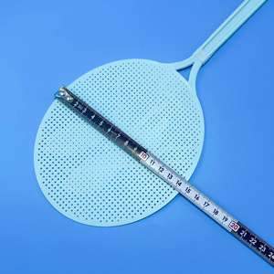 Grande tapette à mouches en plastique à tête ronde, avec manche allongé et épaissi, pour usage domestique, tue-moustiques manuel, petit article à un yuan. - Product Image 4
