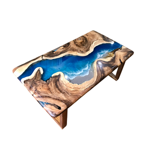 Tablero de madera sólida respetuoso con el medio ambiente con resina epoxi hecho en Vietnam Color y forma personalizados para uso residencial y comercial - Product Image 1