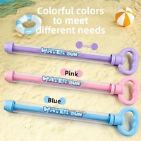 Explosions d'été : Grand canon à eau rétractable pour enfants, jouet de plage pour batailles aquatiques, pistolet à eau de 40 cm en plastique