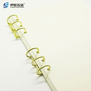 Yiwang คลิปหนีบกระดาษแผ่นใบหลวมทำจากโลหะสีทองสำหรับโรงงาน - Product Image 5