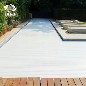 Couronne d'eau <span class=keywords><strong>Couverture</strong></span> de <span class=keywords><strong>piscine</strong></span> hors sol automatique personnalisée Latte de PC <span class=keywords><strong>rigide</strong></span> de sécurité avec télécommande pour adultes et enfants - Product Image 5