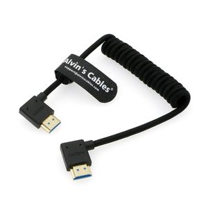Cables Alvin 8K 2.1 de Alta Velocidad, Cable Trenzado en Espiral, Macho a Macho, Recto y en Ángulo Recto, para <span class=keywords><strong>Atomos</strong></span> Ninja <span class=keywords><strong>V</strong></span>, Portkeys BM5 - Product Image 4