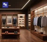 Vitrines d'exposition de costumes pour hommes sur mesure, éclairées par LED, de haute qualité artisanale, pour l'aménagement de boutiques