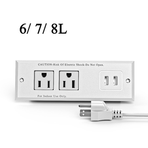 2.4m 6/7/8 hat Svip kablo Multitap güç şeridi AC çıkışı elektrik soketi akıllı USB ev ofis dalgalanma koruyucusu ağ filtresi - Product Image 2