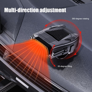 5W電気自動車ヒーター12V冷却および加熱ファンダッシュボードシートヒーター360度調整可能な霜取り防曇機 - Product Image 5