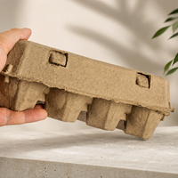 Plateau à œufs en pulpe épaissie, écologique, biodégradable, antichoc, recyclable, compostable naturellement, empilable, 2/4/6/12 alvéoles
