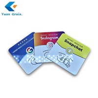 Autocollants NFC réinscriptibles étanches 13,56 MHz, mémoire 144 octets, puce 1K 213, cartes RFID adhésives en PVC, taille 30 mm, utilisation hôtelière