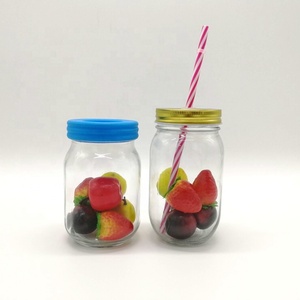 Mason kavanoz cam düzenli ağız 16oz <span class=keywords><strong>Canning</strong></span> kavanoz hava geçirmez kapaklı reçeller için gıda depolama hazırlık turşu - Product Image 5