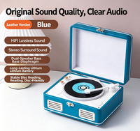 Reproductor de CD Retro con Sonido Estéreo de Alta Fidelidad, Altavoz Dual con Sonido Nítido, Altavoz Bluetooth Vintage para Decoración del Hogar, Regalo