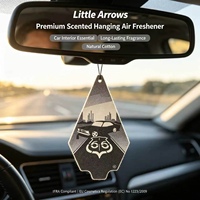 Diffuseur d'air en papier de coton de luxe Little Arrows, évaporation naturelle, parfum longue durée, 12*7cm, style suspendu, pour la maison/la voiture/l'hôtel
