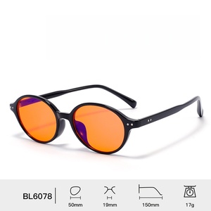 Vente flash Lunettes de vision nocturne unisexe Monture optique Logo personnalisé TR90 <span class=keywords><strong>Lentilles</strong></span> jaunes rouges oranges Anti-lumière bleue Sommeil - Product Image 4