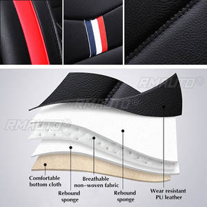 Fundas Universales para Asientos Delanteros de Coche, Fundas de Asiento de Cuero PU, Impermeables, Antideslizantes, Protectoras para VW/Ford/BMW - Product Image 5
