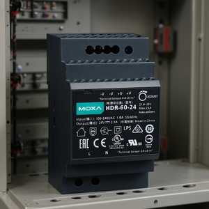 Fuente de Alimentación Moxa HDR-60-24 para Riel DIN, 100-240 VCA a 24 VCC, 1.8 A, Convertidor Industrial - Product Image 3