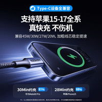 Cable de Carga Rápida USB-C a USB-C de 2m, PD60W, para iPhone 17/16/15 Pro y Tablets, con Revestimiento de Nailon