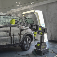 Batterie au lithium longue durée Puissant lave-auto sans fil 40Bar Pistolet à mousse à jet d'eau sans fil haute pression